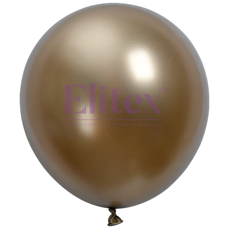 12" Gold Metallic SuperGlow Round Latex Balloons | 50 Count