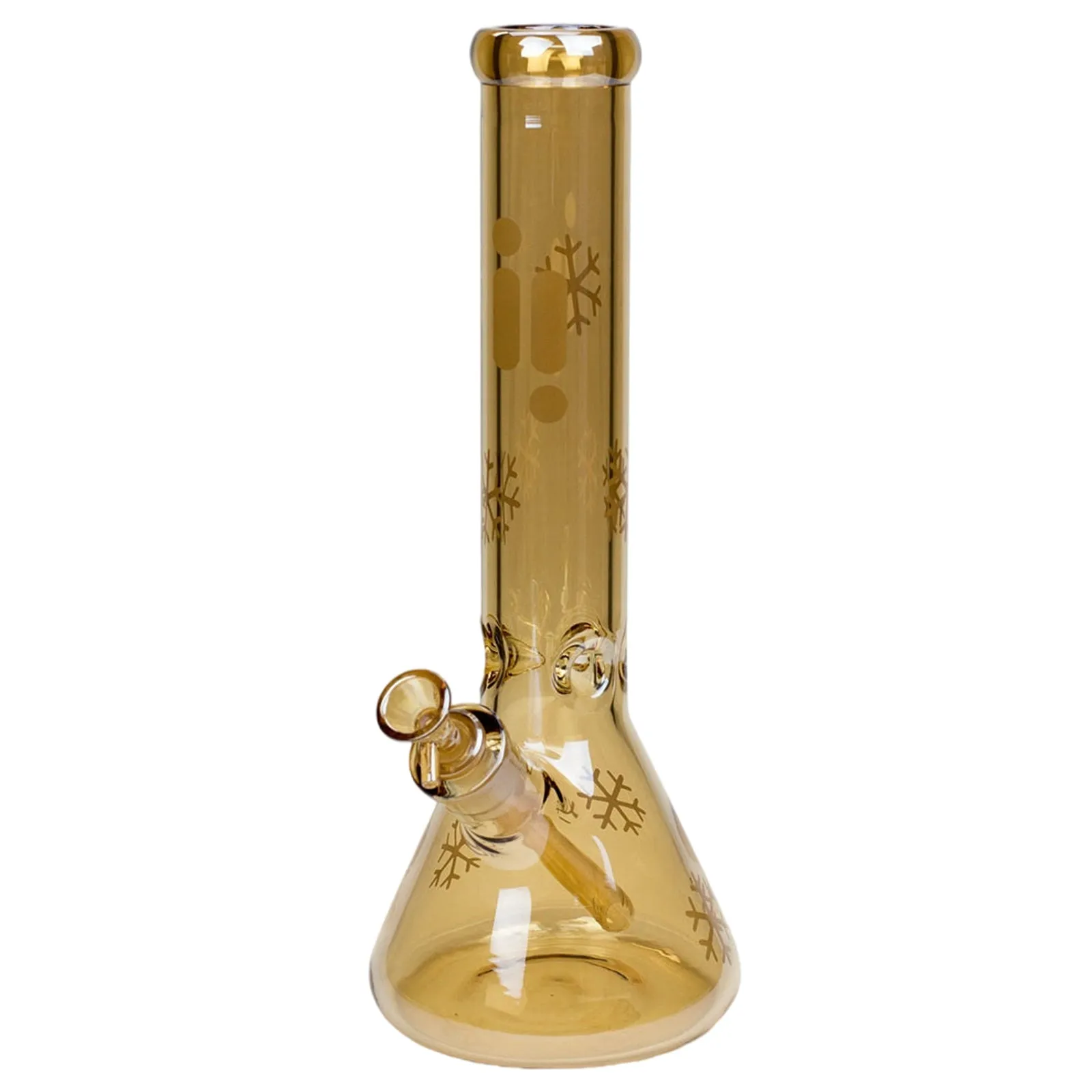 14" Infyniti Snowflake Metallic Beaker Bong