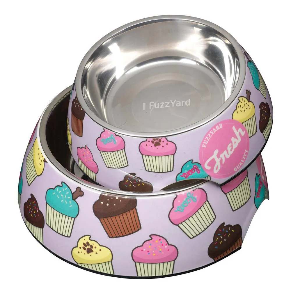 15% OFF: FuzzYard Easy Feeder Dog Bowl - Fresh Cupcakes