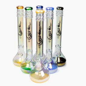 19" Genie Metallic Glass Bong Round Base