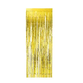 2m Metallic Shimmer Curtain - Gold