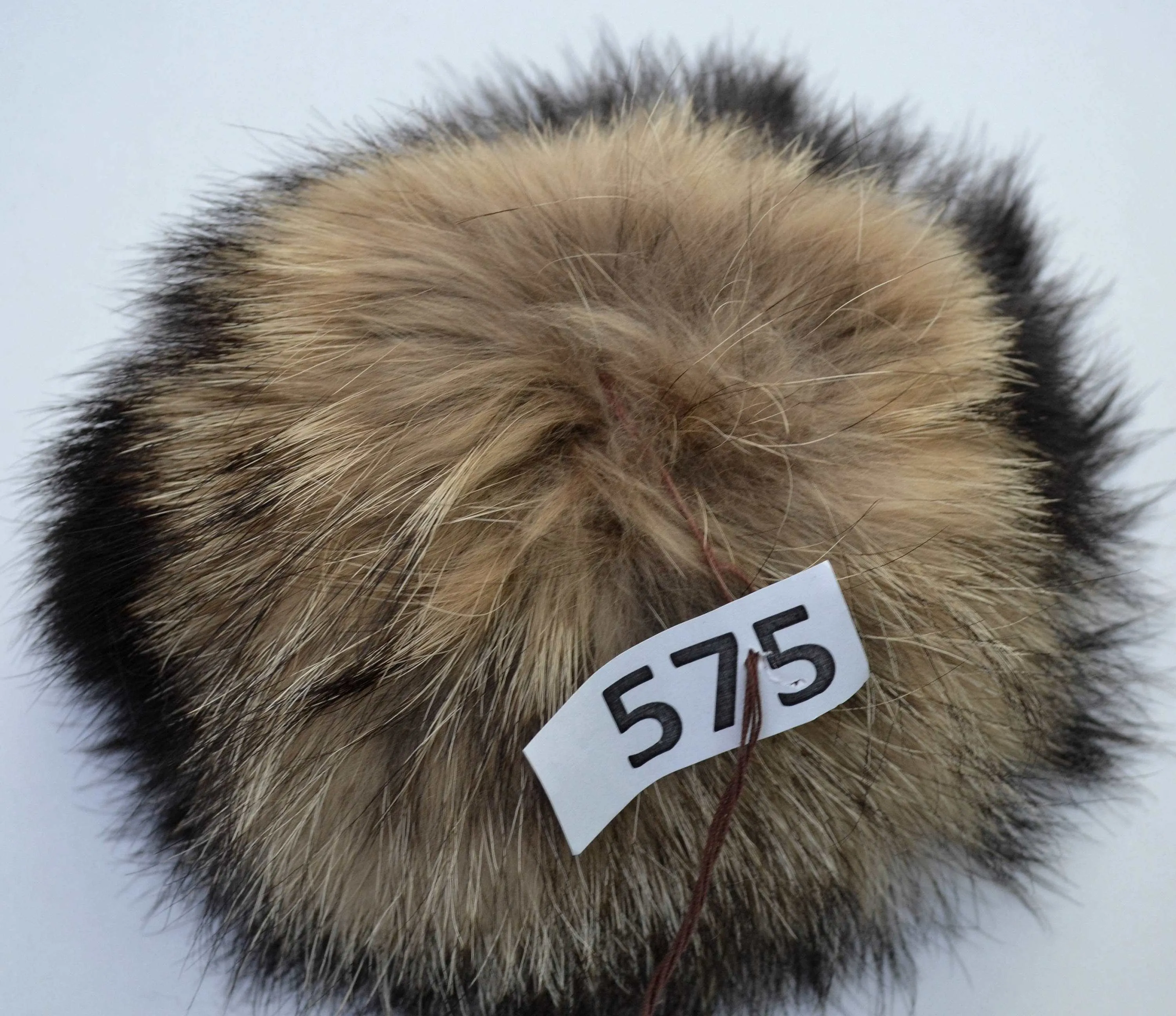 9,5" HUGE FUR POMPOM! Large Raccoon Pom-Pom, Fur Pom Pom for Hat, Pom Pom for Women Hat, for Children Hat, for Knit Hat, Raccoon Fur, Child