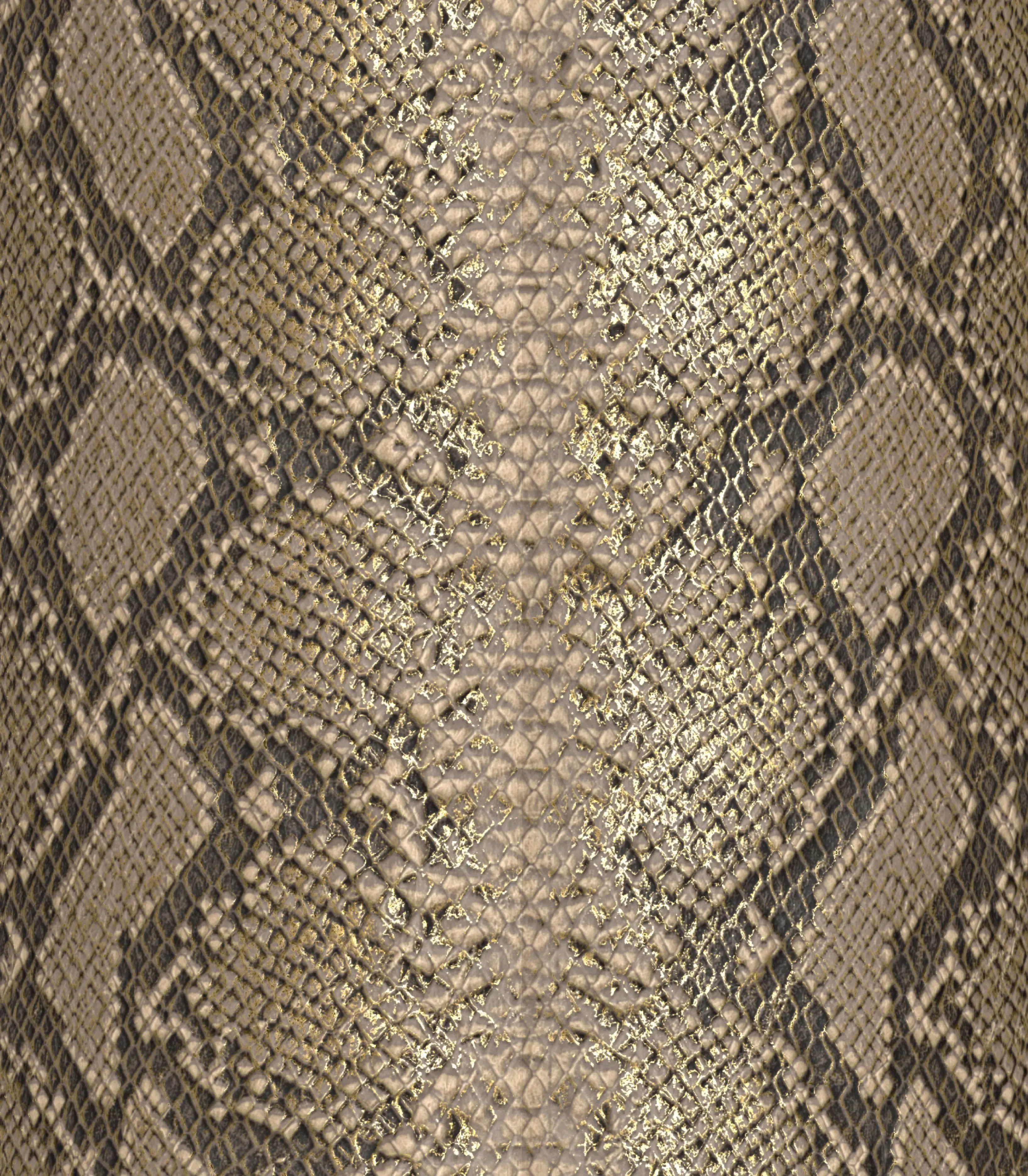 Africa Python Metallic Snake Cowhide