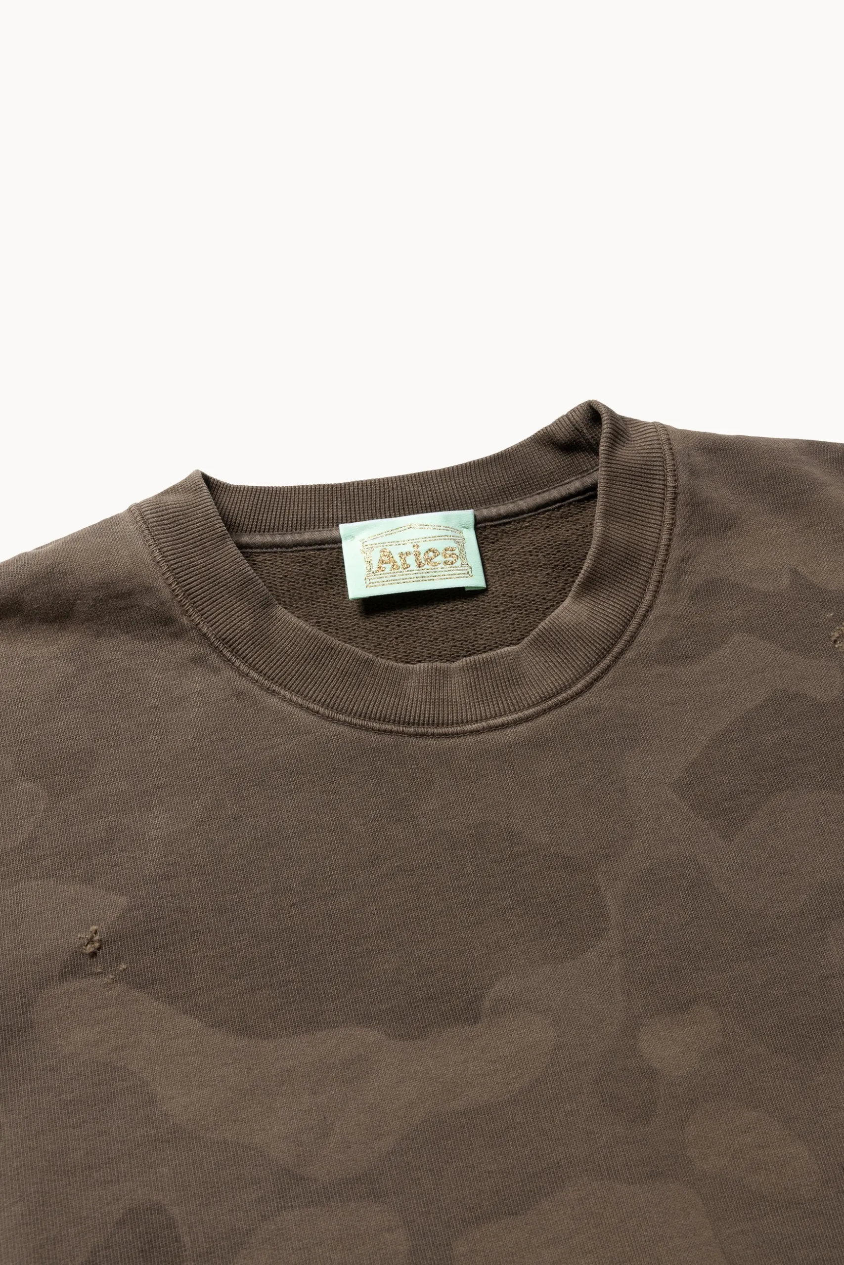 Aged Camo Sweat / ARIES / DARK OLIVE