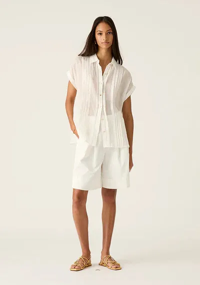 ALESSIA TUNIC SHIRT | White