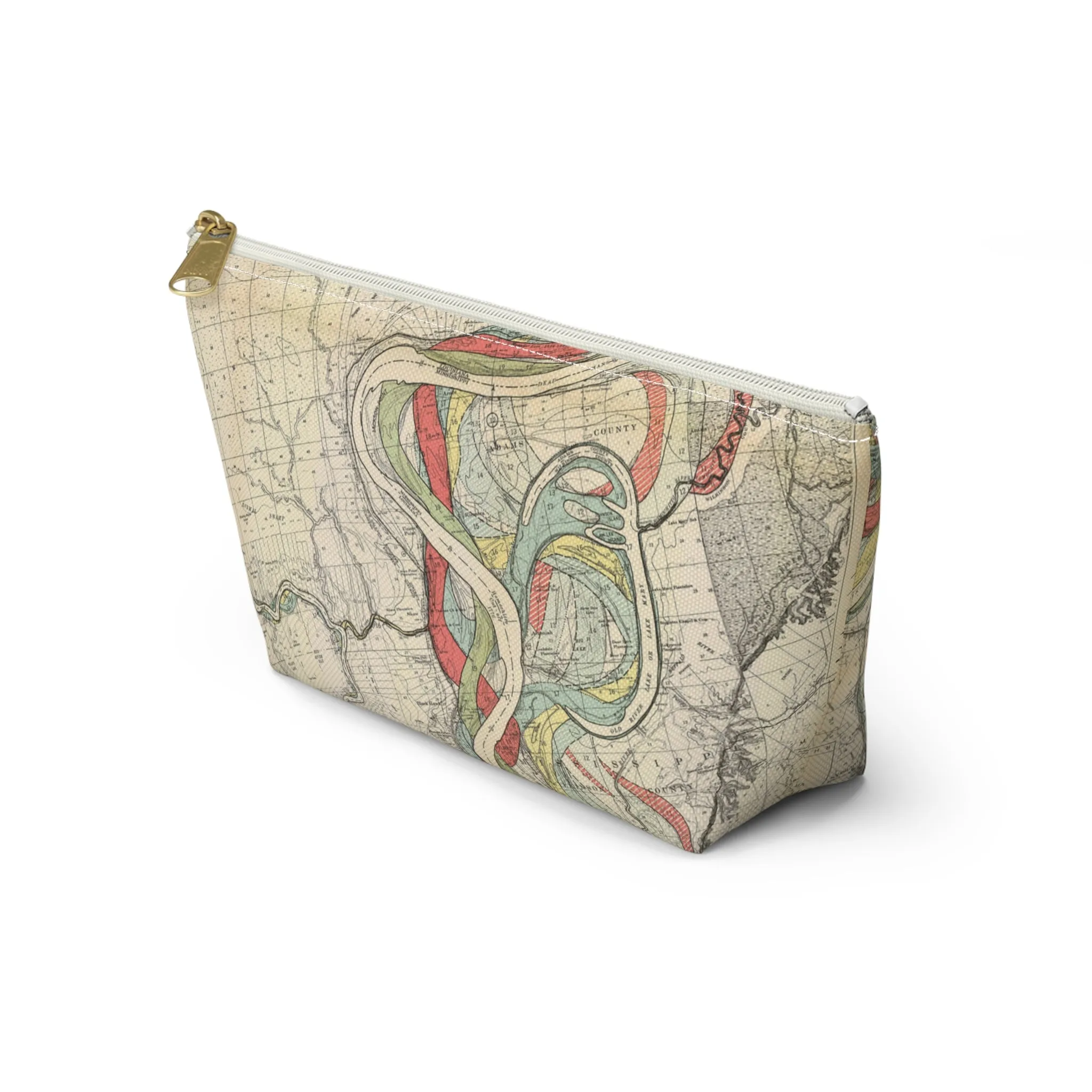 Ancient Courses Mississippi River Meander Accessory Pouch w T-bottom