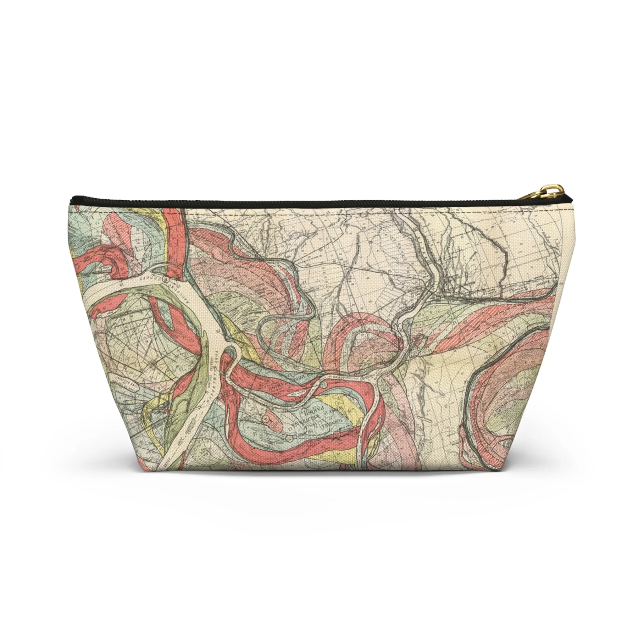 Ancient Courses Mississippi River Meander Accessory Pouch w T-bottom