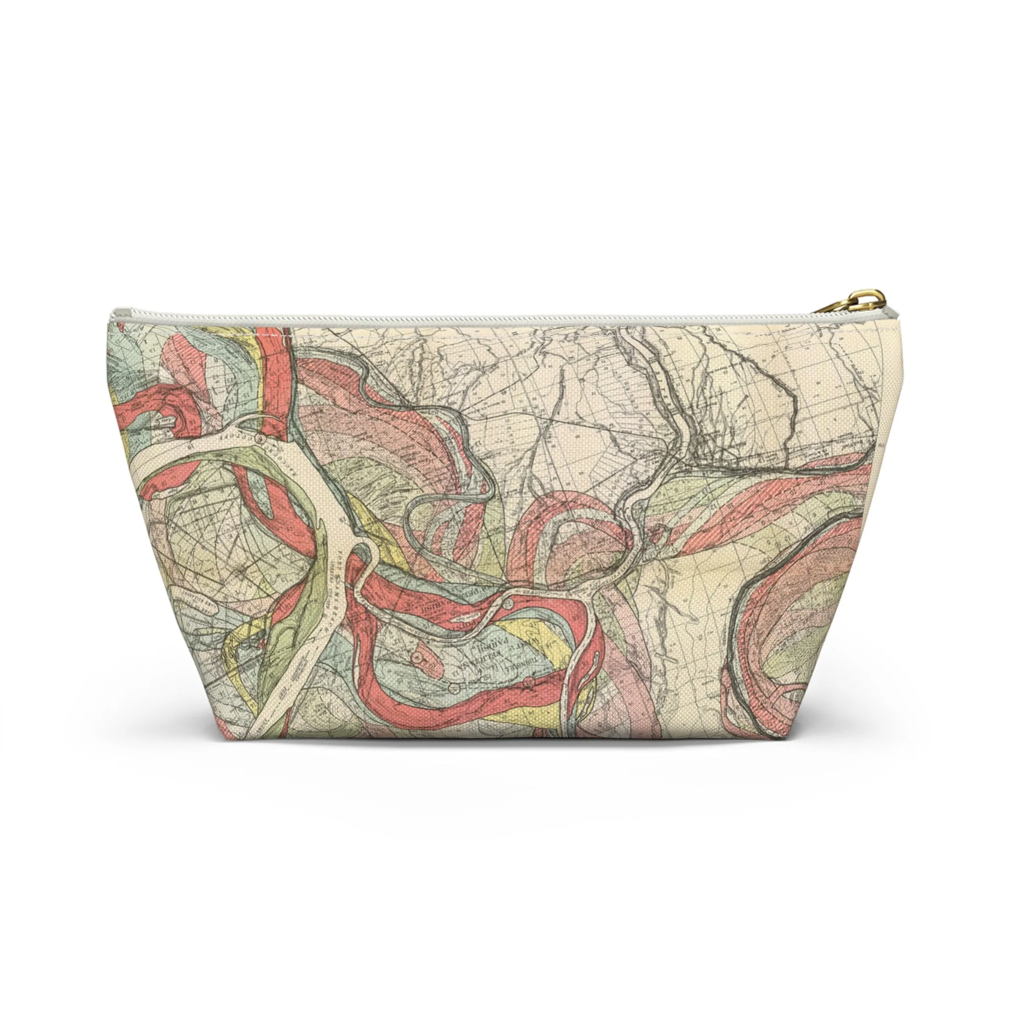 Ancient Courses Mississippi River Meander Accessory Pouch w T-bottom