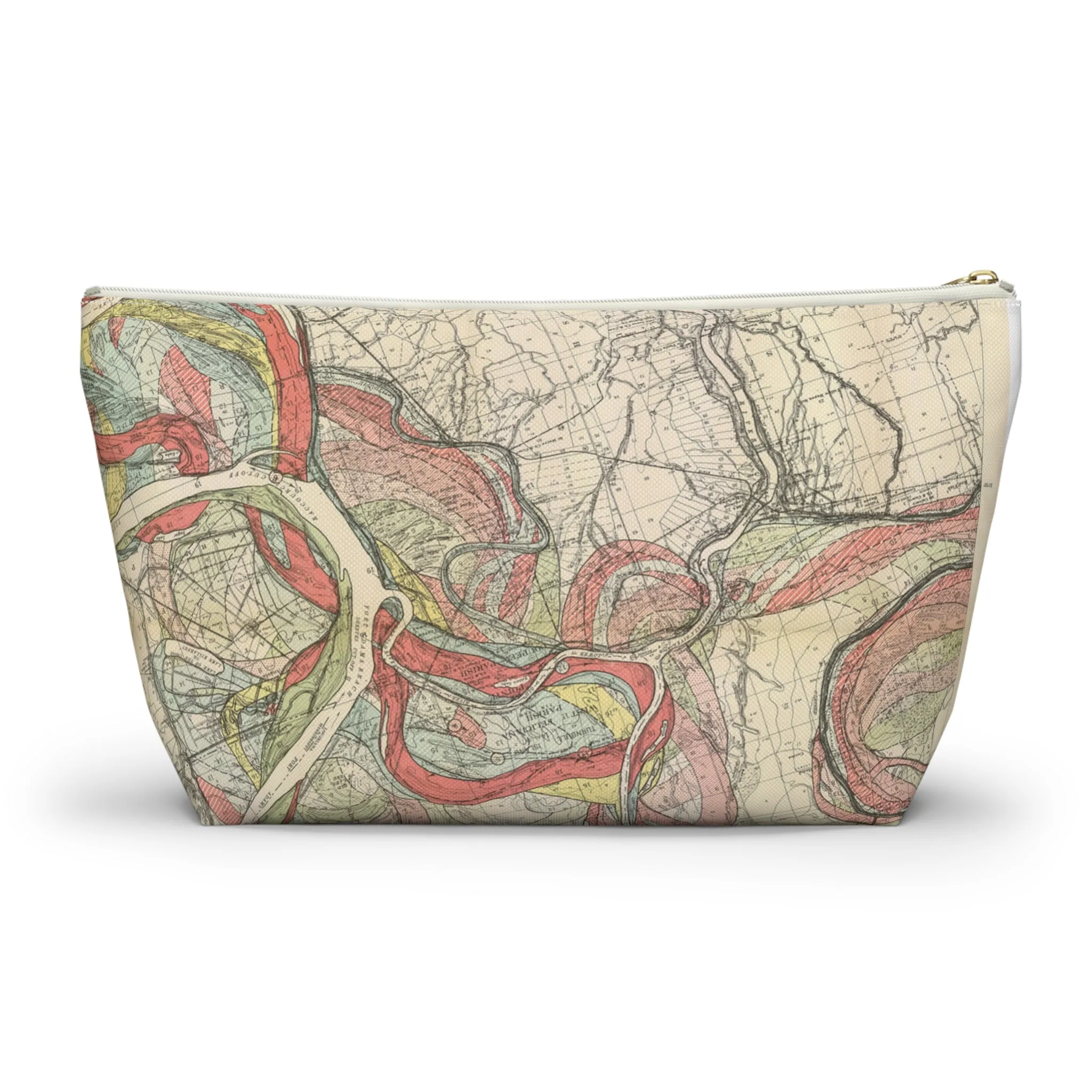 Ancient Courses Mississippi River Meander Accessory Pouch w T-bottom