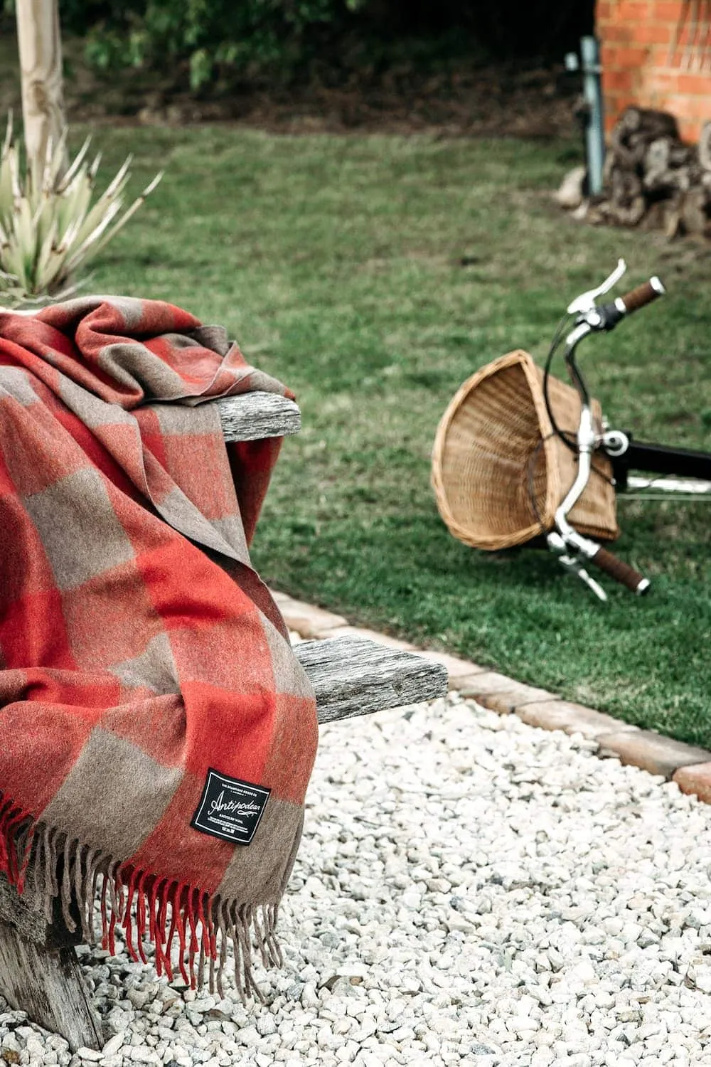 Antipodean Collection | Recycled Wool Check Blankets | Terra Rossa