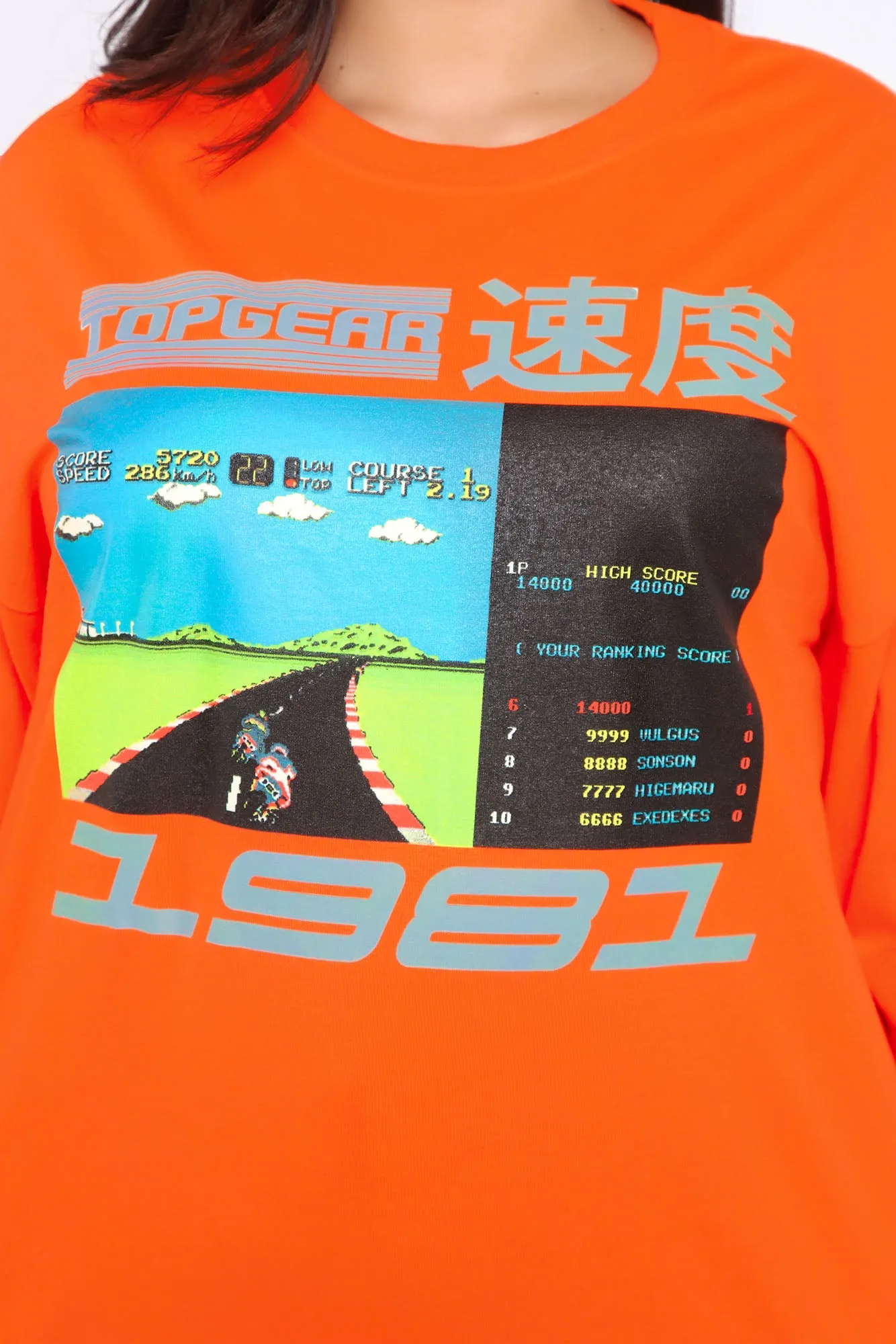 Arcade LS Tunic Tee - Orange