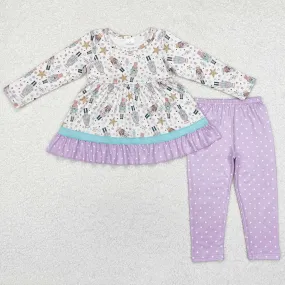 Baby Girls Clothes Christmas Soldier Tunic Top Pants Sets GLP1986