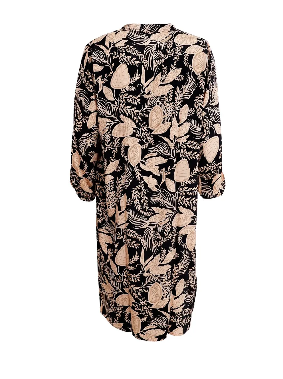 BC Luna Pleat Dress Black Floral