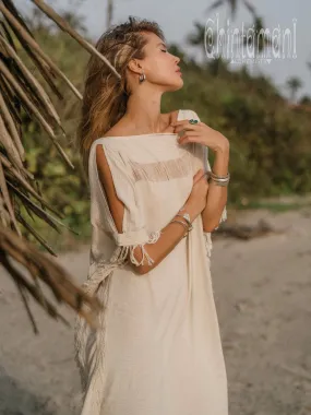 Beach Poncho Dress / Off White