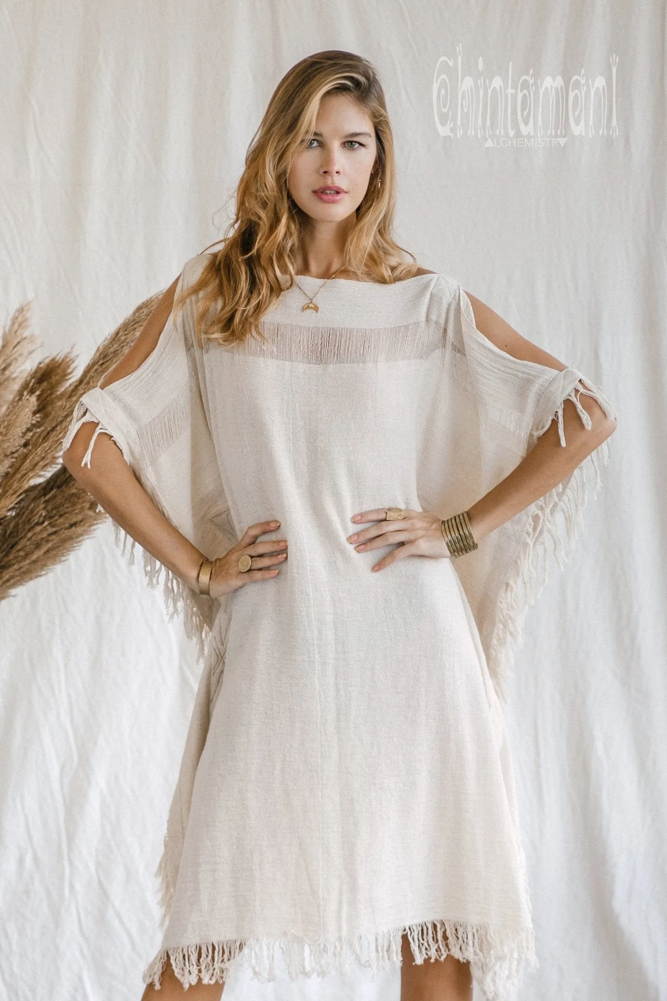 Beach Poncho Dress / Off White