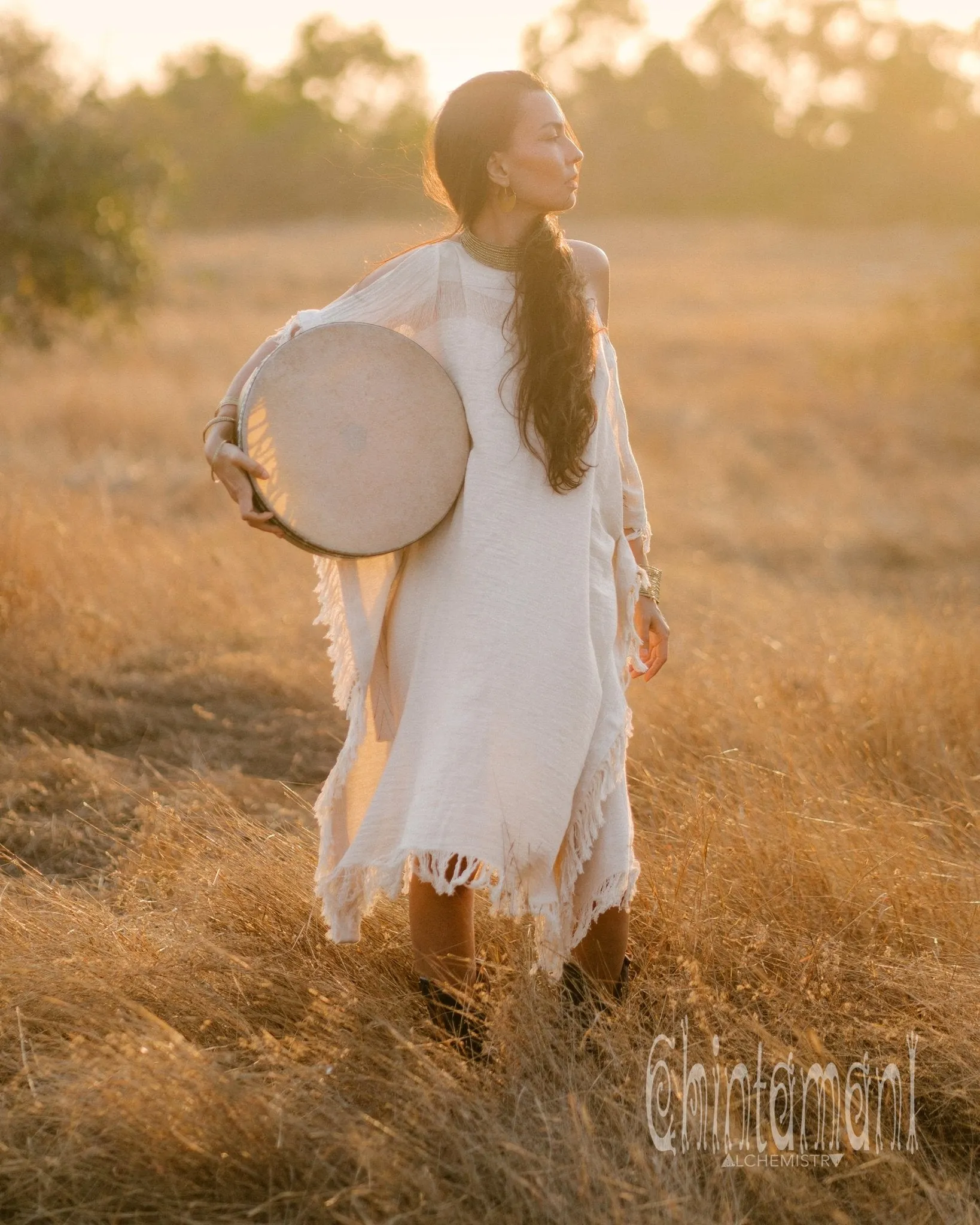 Beach Poncho Dress / Off White