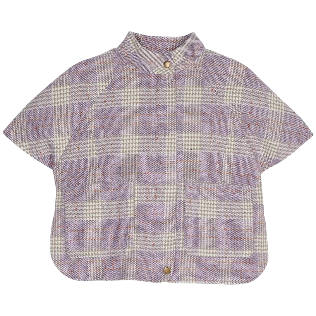 BISBY Cape - Lilac Tweed