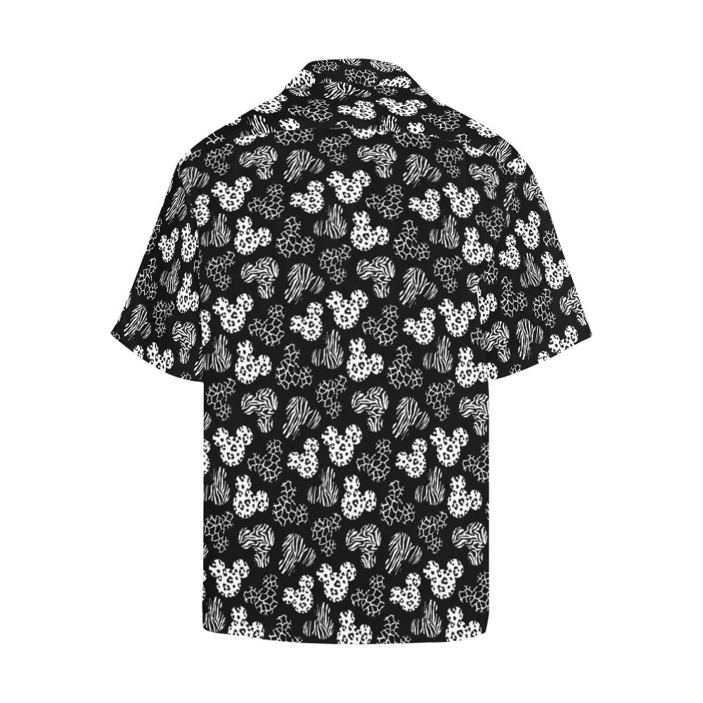 Black And White Animal Prints Hawaiian Shirt