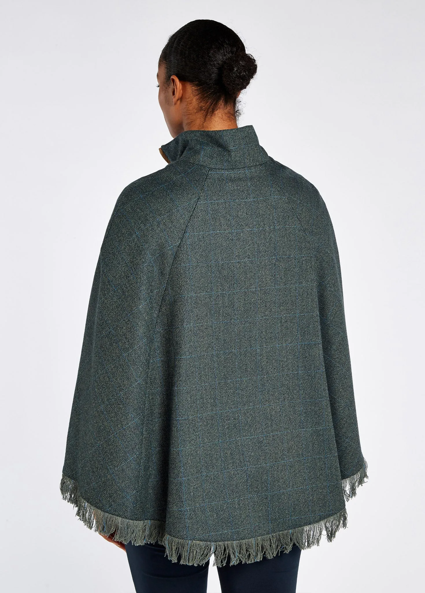 Blackmoor Tweed Cape - Mist