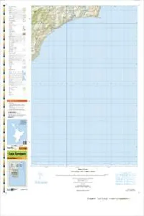 BN38 & BN37 Cape Turnagain Topographic Map by Land Information New Zealand (2009)