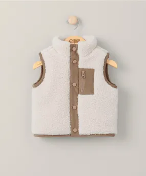 Borg Gilet - Cream