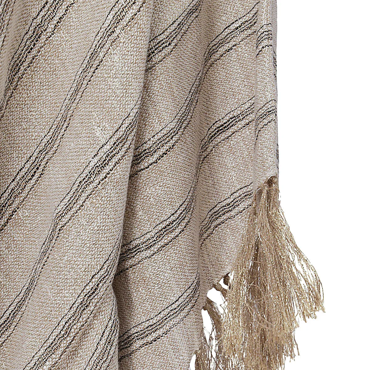 Brunello Cucinelli Striped Crewneck Poncho