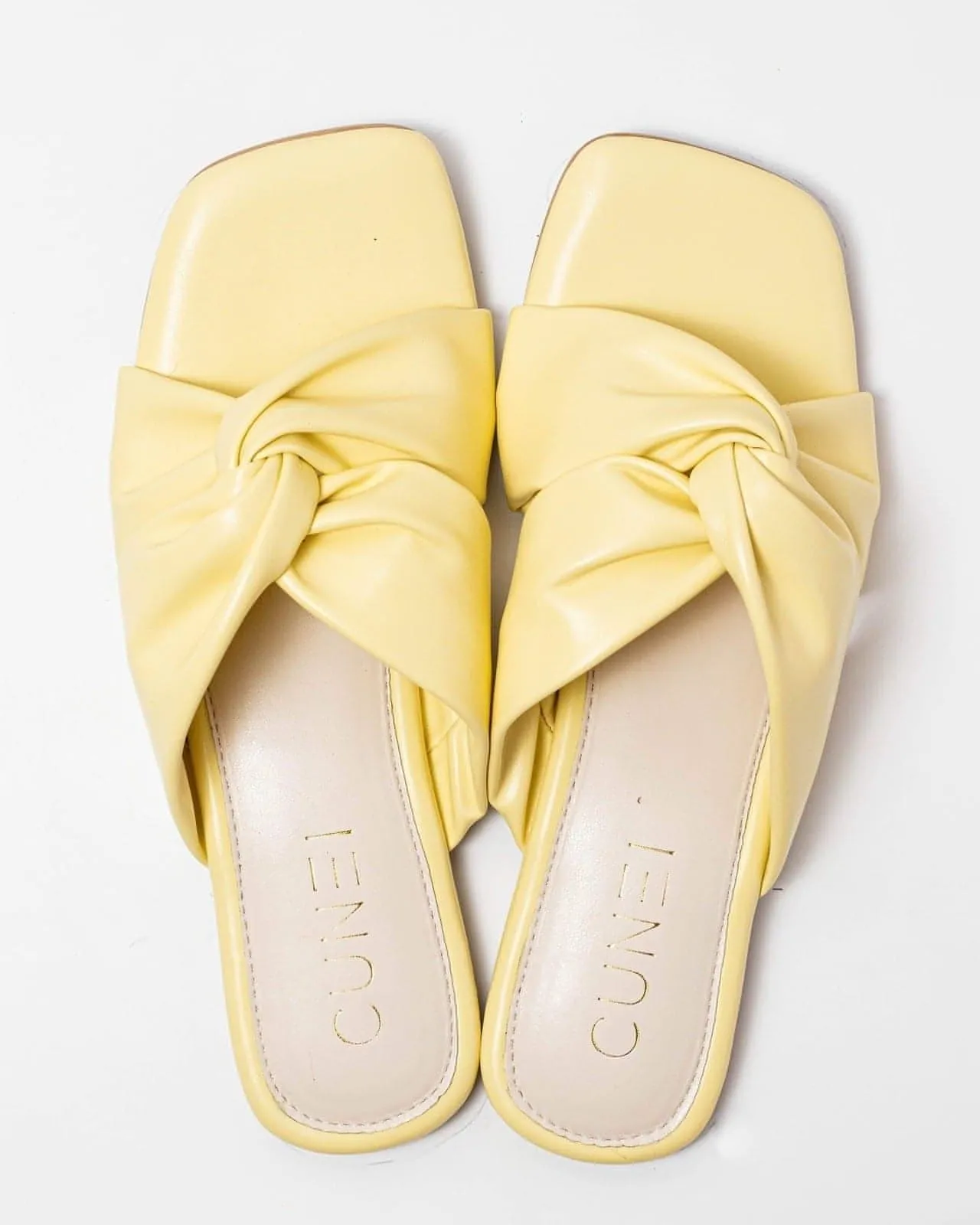 Canary Yellow Crossover Flats