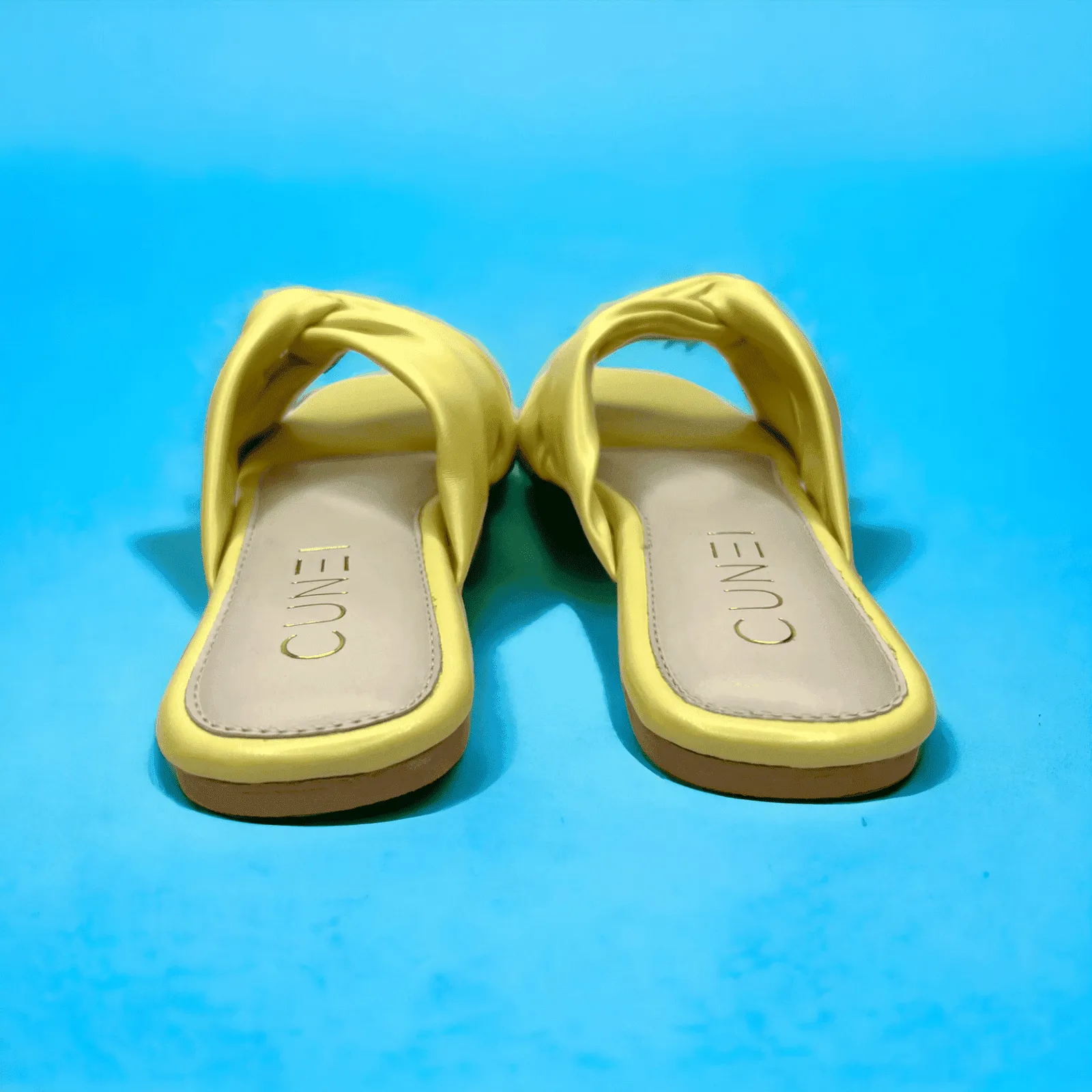 Canary Yellow Crossover Flats