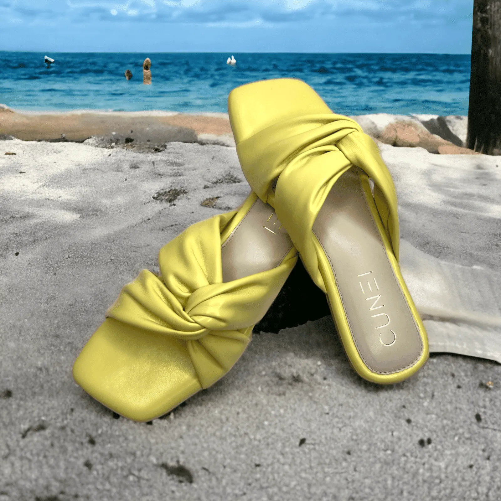 Canary Yellow Crossover Flats