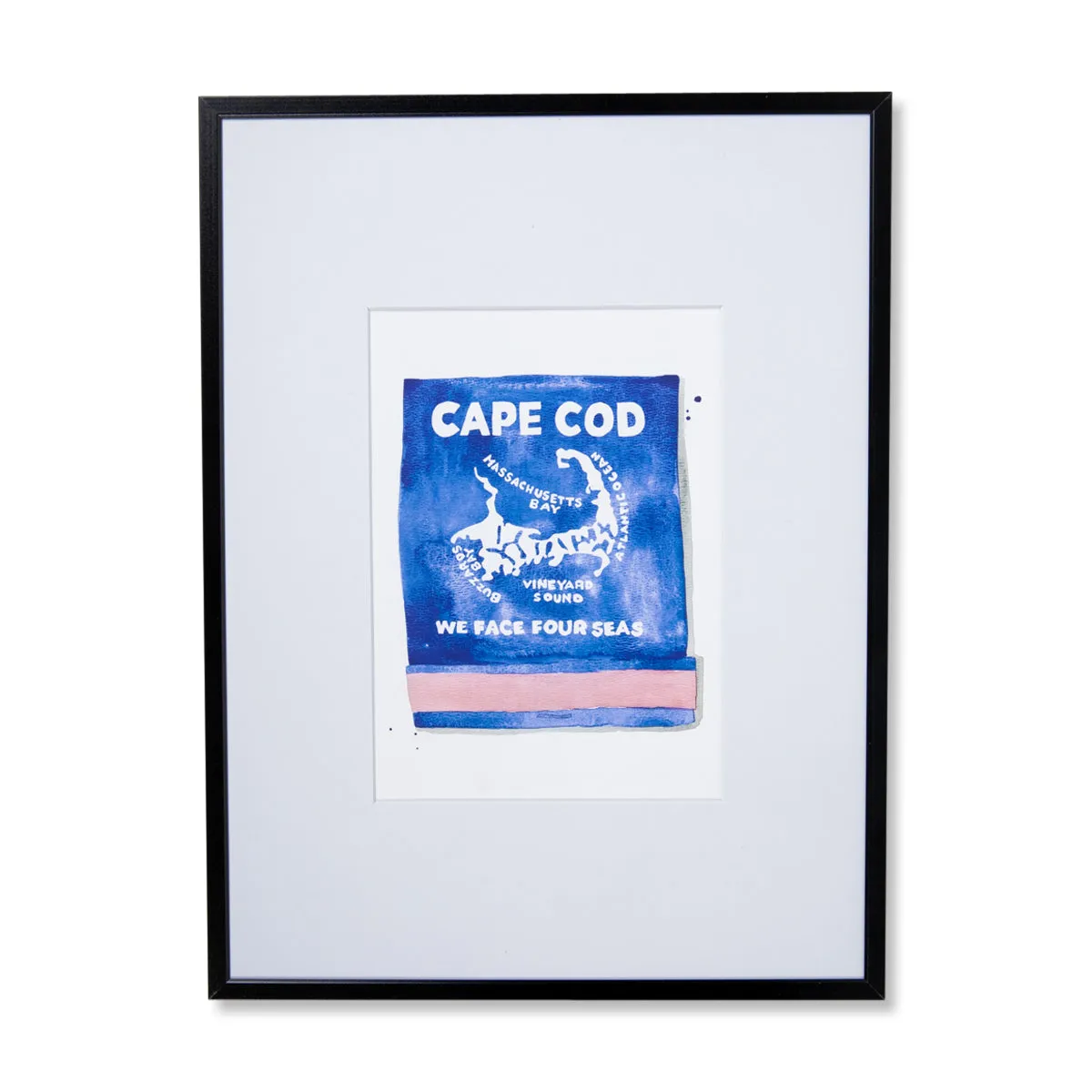 Cape Cod Matchbook Illustration Print