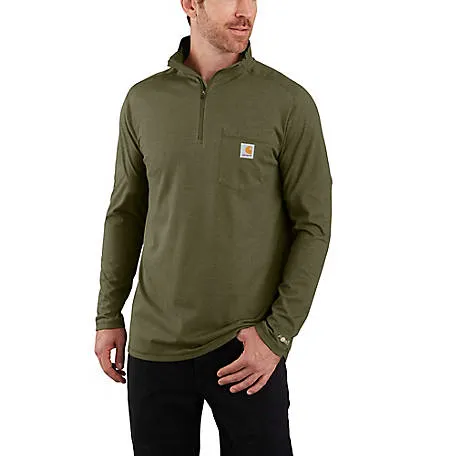 Carhartt Force Quarter Zip Long Sleeve Knit | Olive or Black