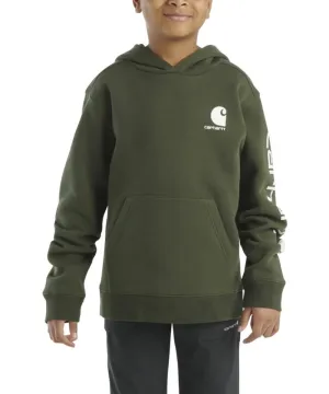 Carhartt Kids Logo Hoodie - Olive