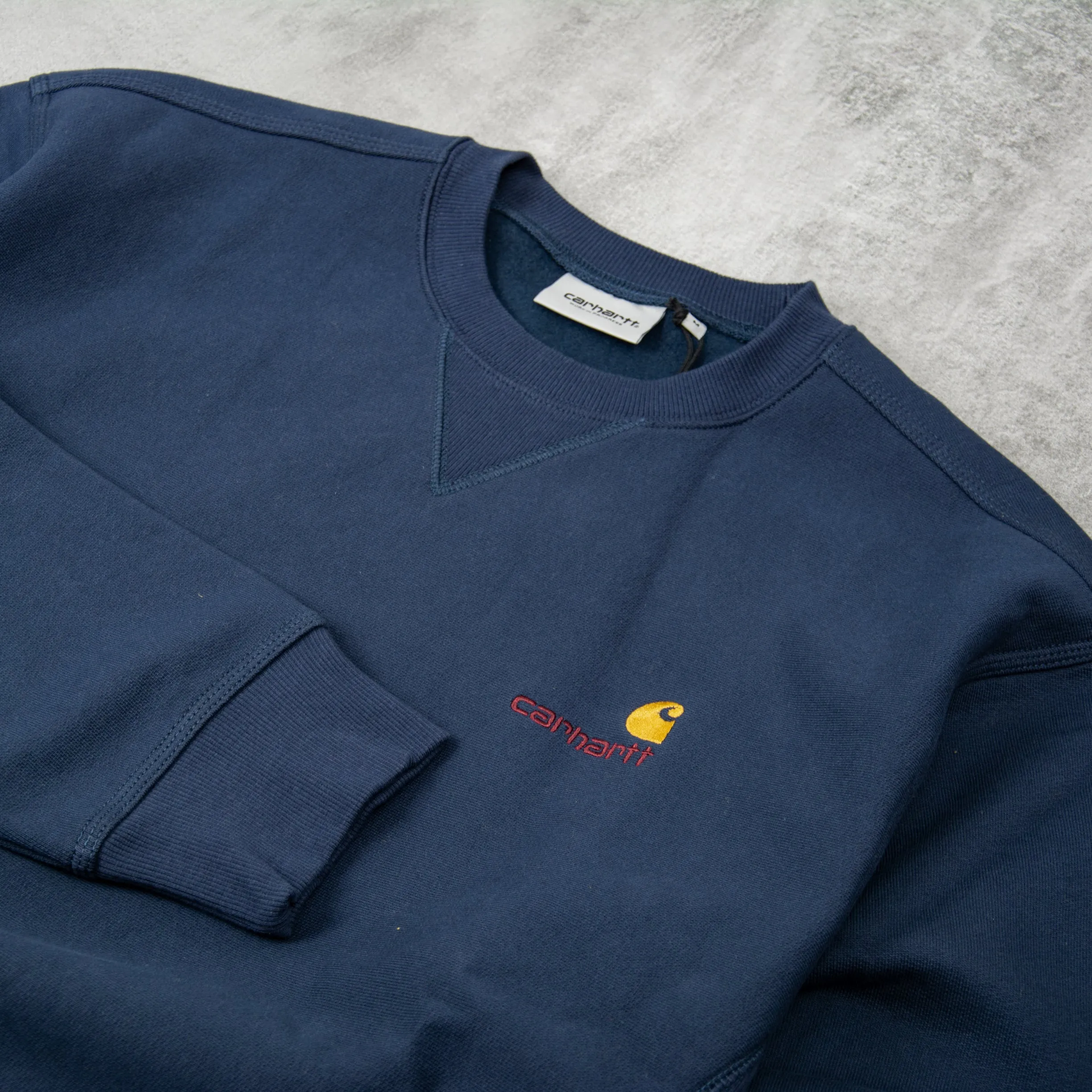 Carhartt WIP American Script Sweat - Air Force Blue