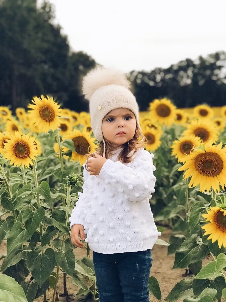 Cashmere Single Pom Tassel Hat