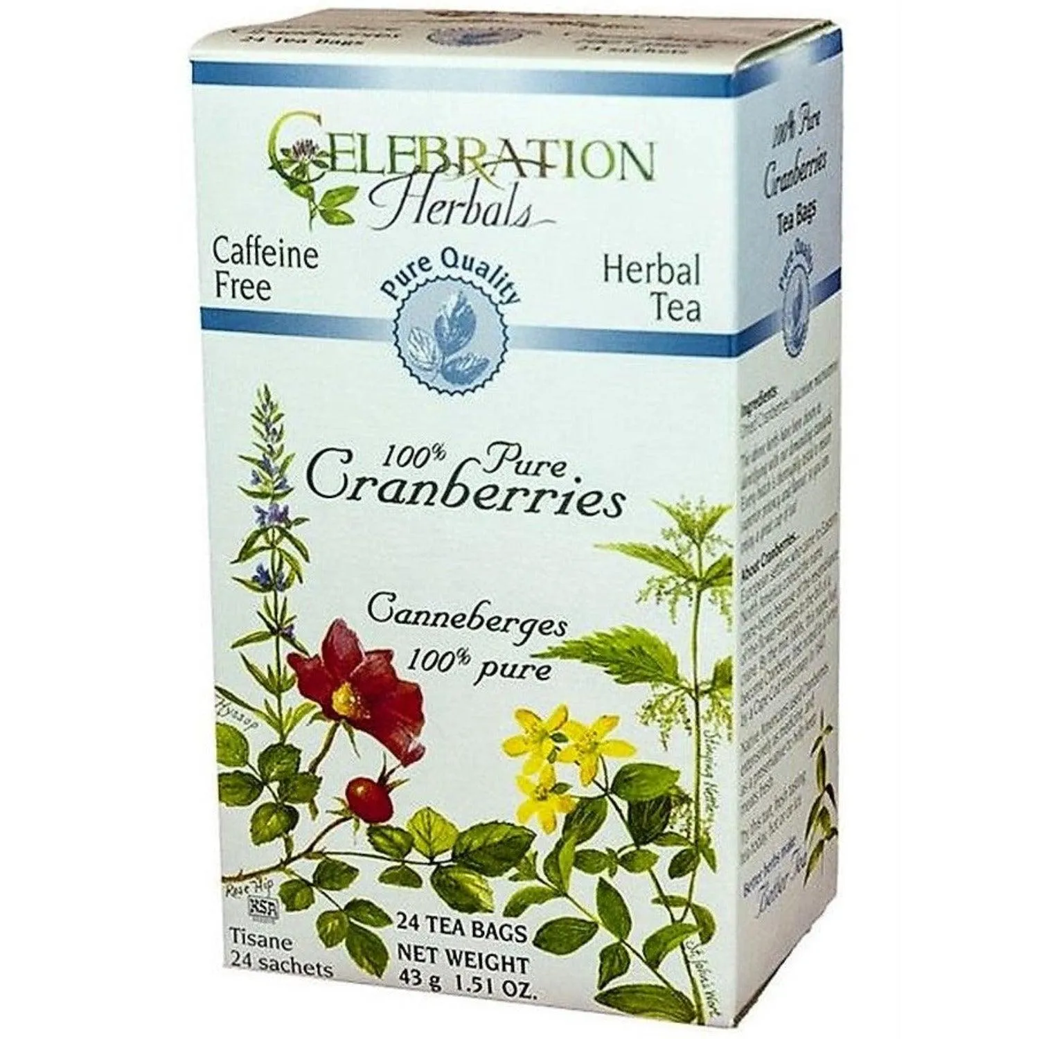 Celebration Herbals Pure Cranberries 24 Tea Bags