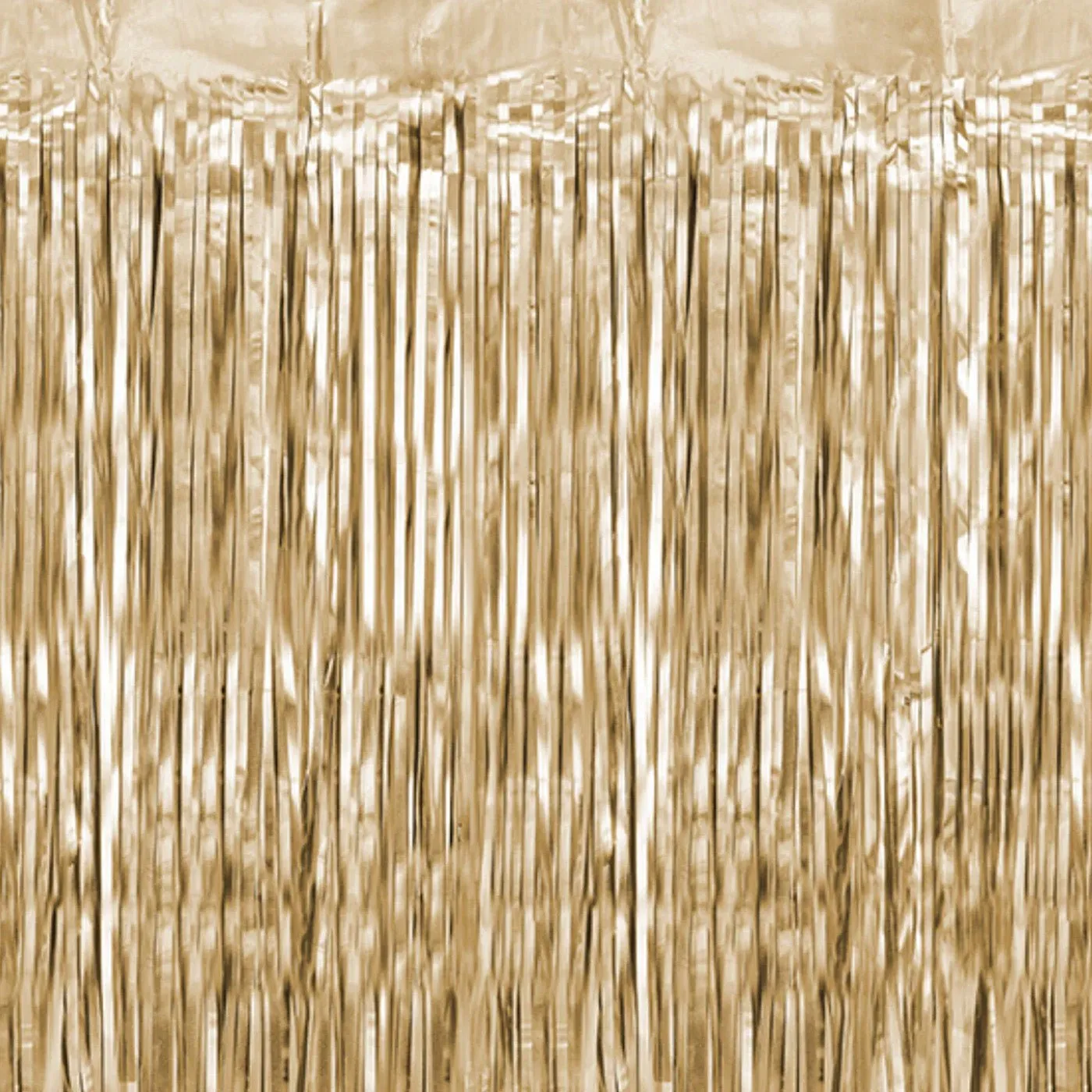 Champagne Gold Metallic Fringe Tinsel Curtain Backdrop