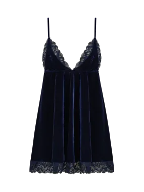 Coco de Mer Azzurra Babydoll in Sapphire