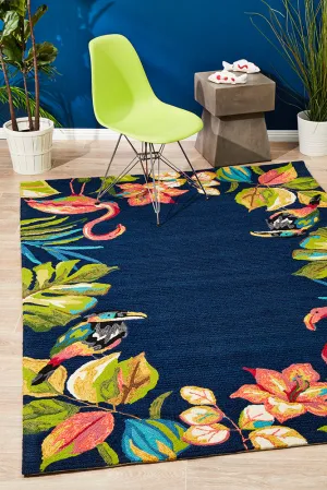 Copacabana Tropical Garden Stunning Indoor Outdoor Rug