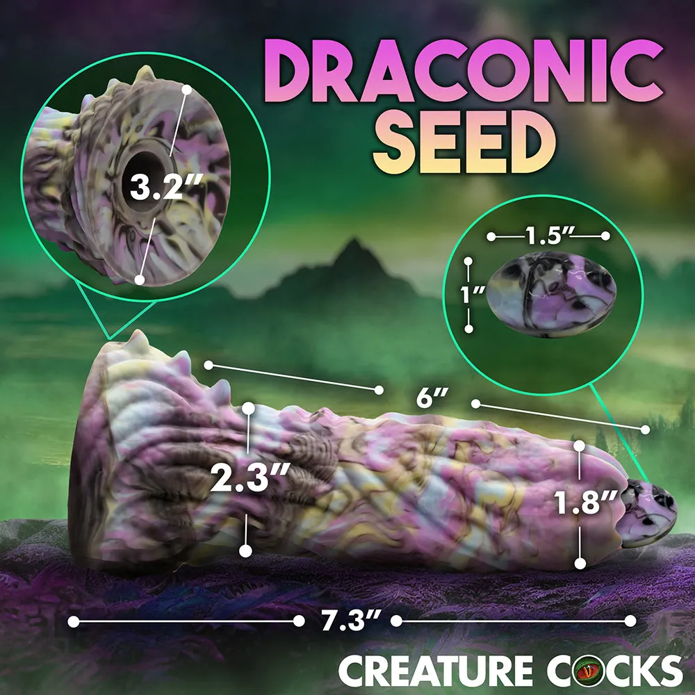 Creature Cocks Dragon Spawn Dragon Ovipositor Silicone Dildo with Eggs