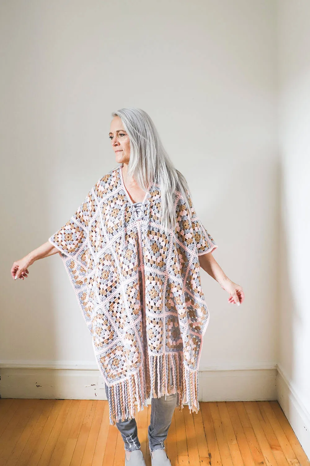 Crochet Kit - The Granny Squared Poncho