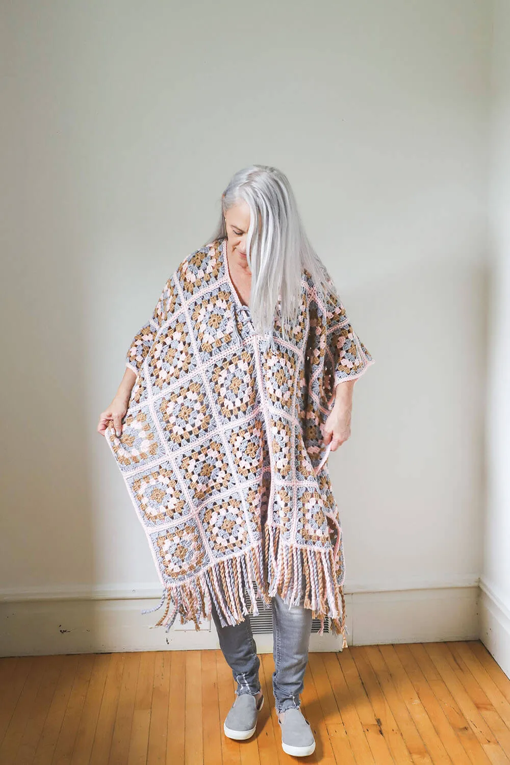 Crochet Kit - The Granny Squared Poncho