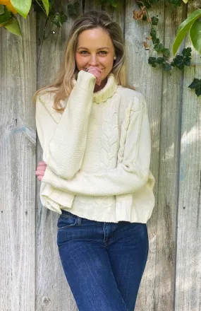 Cropped Wide Cable Jumper