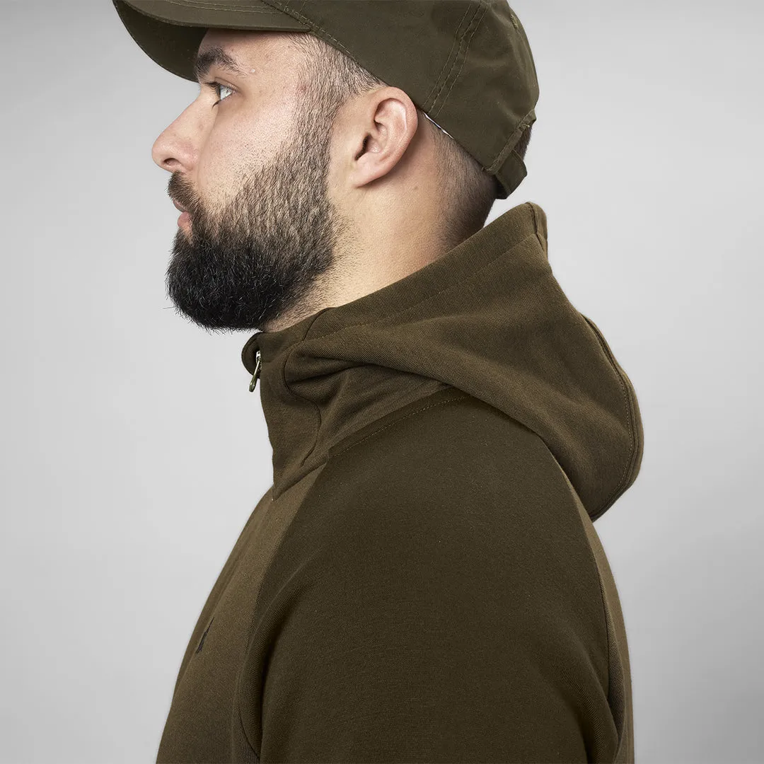 Cross Zip Up Hoodie - Dark Olive by Seeland