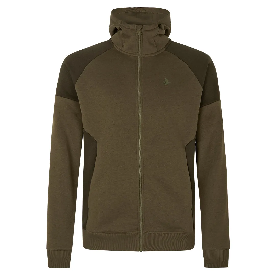 Cross Zip Up Hoodie - Dark Olive by Seeland