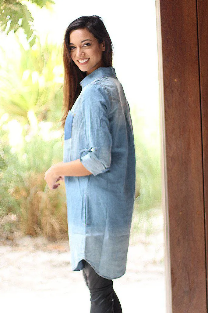 Denim Tunic With Pockets