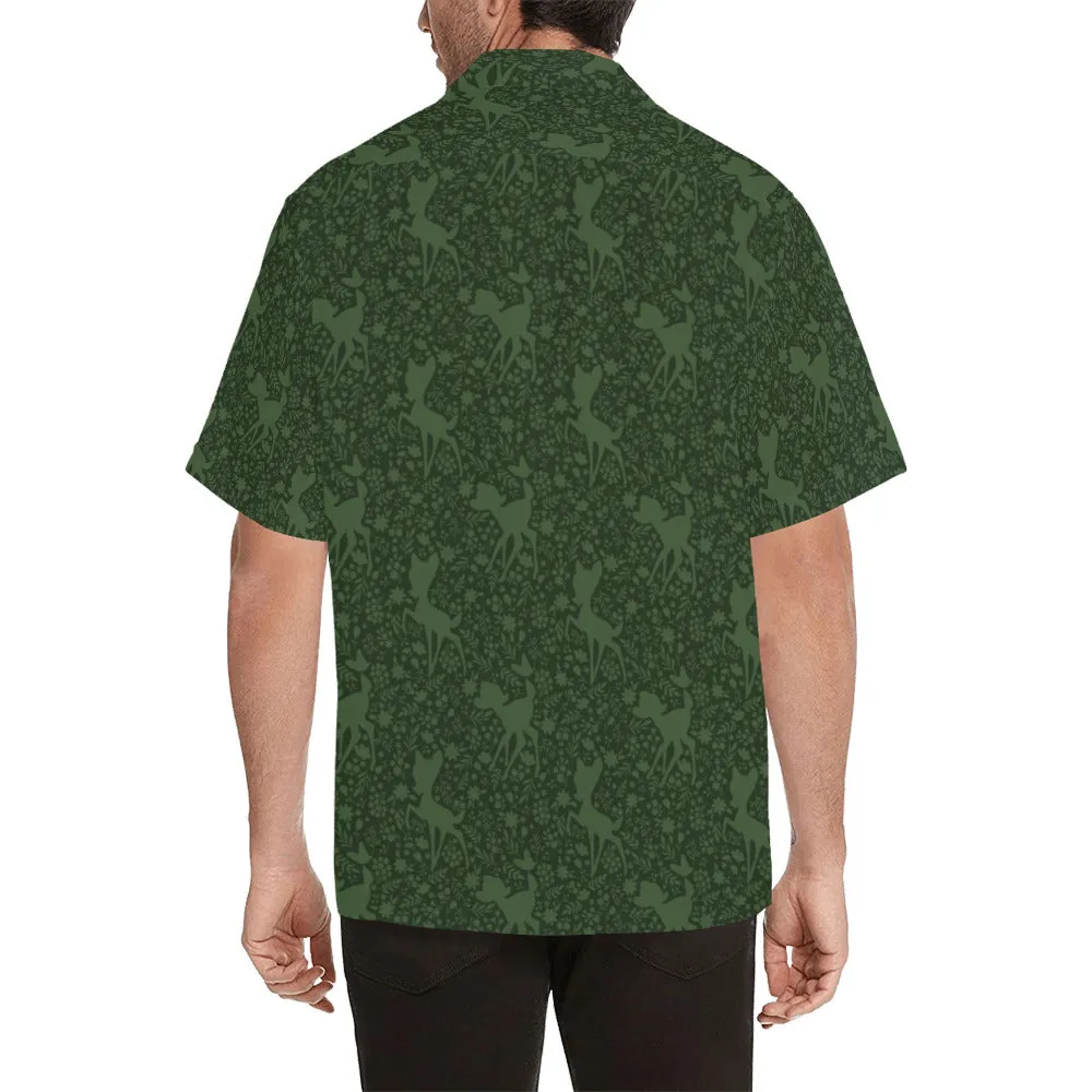 Disney Bambi Forest Silhouette Hawaiian Shirt