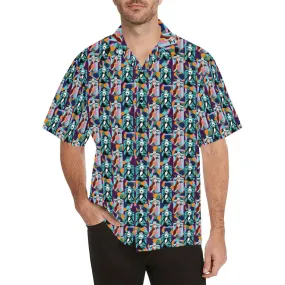 Disney Nightmare Before Christmas Stained Glass Hawaiian Shirt