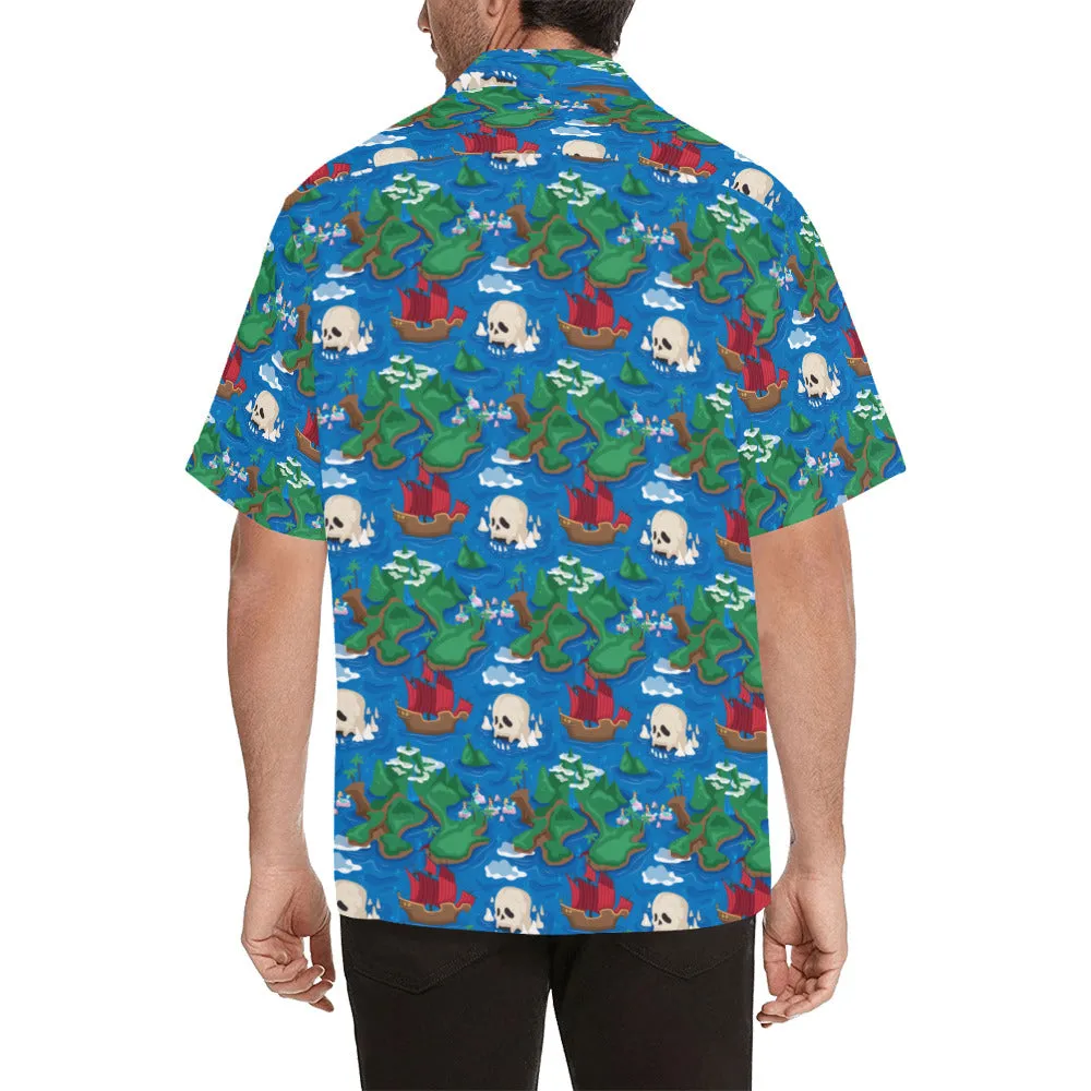 Disney Peter Pan Neverland Map Hawaiian Shirt