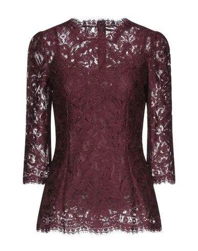 Dolce & Gabbana Women Blouse Maroon 14 UK