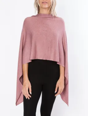 Eden II Poncho - Dusty Pink